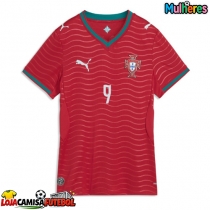 Camisa de Futebol Portugal Goncalo Ramos #9 Equipamento Principal Mulheres Mundo 2026 Manga Curta